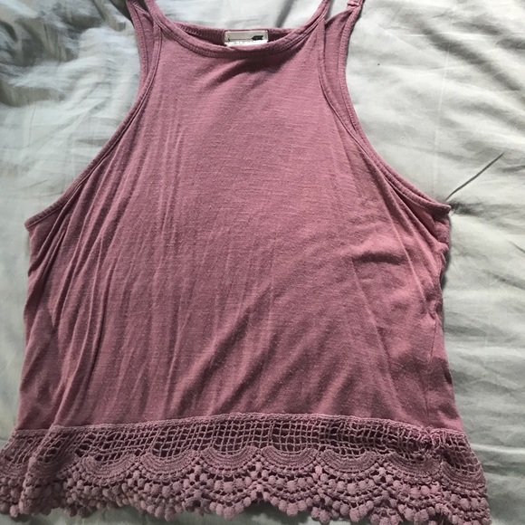 Pink cropped tank top - Picture 1 of 2